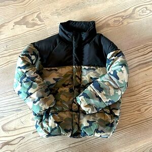 Basically brand new darling boys camo puffy coat